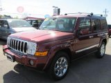 2009 Red Rock Crystal Pearl Jeep Commander Overland 4x4 #49195607