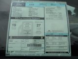 2011 Ford Edge SEL Window Sticker