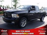 2011 Brilliant Black Crystal Pearl Dodge Ram 1500 Sport Quad Cab #49244753