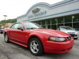 2003 Torch Red Ford Mustang V6 Convertible #49244807