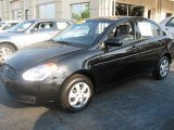 2010 Ebony Black Hyundai Accent GLS 4 Door #49244808