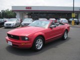 2008 Torch Red Ford Mustang V6 Deluxe Convertible #49244930