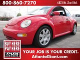 2002 Red Uni Volkswagen New Beetle GLX 1.8T Coupe #49245276