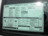 2011 GMC Sierra 1500 Regular Cab Window Sticker