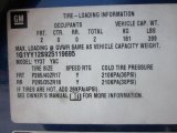 2002 Chevrolet Corvette Z06 Info Tag