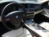 2011 BMW 5 Series 550i xDrive Sedan Oyster/Black Interior