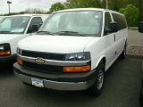 2010 Summit White Chevrolet Express LT 3500 Extended Passenger Van #49299714