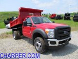 2011 Vermillion Red Ford F550 Super Duty XL Regular Cab 4x4 Dump Truck #49299745