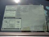 2011 Toyota Tundra Double Cab Window Sticker