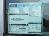 2011 Ford E Series Van E350 Commercial Window Sticker
