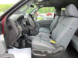 2011 Ford F550 Super Duty XL Super Cab 4x4 Dump Truck Steel Grey Interior