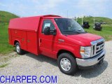 2011 Vermillion Red Ford E Series Cutaway E350 Commercial Utility Truck #49299750