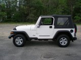 Stone White Jeep Wrangler in 2000
