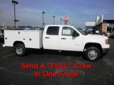2011 Summit White GMC Sierra 3500HD Work Truck Crew Cab Utility Truck #49300585