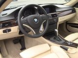 2011 BMW 3 Series 335i xDrive Coupe Cream Beige Interior