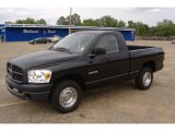 2008 Brilliant Black Crystal Pearl Dodge Ram 1500 ST Regular Cab #49361905