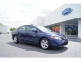2007 Royal Blue Pearl Honda Civic EX Sedan #49390467