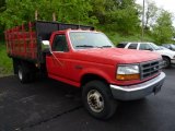 1997 Ford F350 XL Regular Cab Dually Stake Truck Exterior