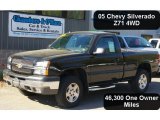 2005 Black Chevrolet Silverado 1500 Z71 Regular Cab 4x4 #49390509