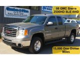 2008 Steel Gray Metallic GMC Sierra 2500HD SLE Extended Cab 4x4 #49390511