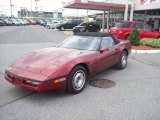 1986 Dark Red Metallic Chevrolet Corvette Convertible #49390594