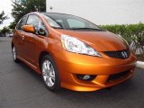 2011 Orange Revolution Metallic Honda Fit Sport #49418139