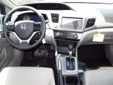2012 Honda Civic DX Sedan Gray Interior