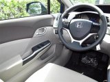 2012 Honda Civic DX Sedan Gray Interior
