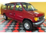 2003 Burgundy Red Metallic Ford E Series Van E350 Super Duty XL Extended Passenger #49418500