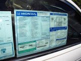 2011 Honda Accord EX-L V6 Coupe Window Sticker