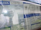 2011 Honda Odyssey EX-L Window Sticker