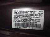 2011 Odyssey Color Code for Mocha Metallic - Color Code: YR573M