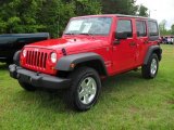 2011 Flame Red Jeep Wrangler Unlimited Sport 4x4 #49418578