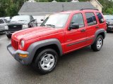 2004 Flame Red Jeep Liberty Sport 4x4 #49418417
