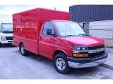 2005 Victory Red Chevrolet Express 3500 Cutaway Moving Van #49469219