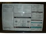 2011 BMW 7 Series 750i Sedan Window Sticker