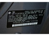 2011 BMW 7 Series 750i Sedan Info Tag