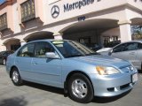 2003 Opal Silver Blue Metallic Honda Civic Hybrid Sedan #49469262