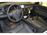 2011 BMW 7 Series 750Li Sedan Black Nappa Leather Interior