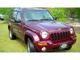 Dark Garnet Red Pearl Jeep Liberty in 2003