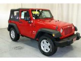 2008 Flame Red Jeep Wrangler X 4x4 #49514745
