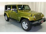 2007 Rescue Green Metallic Jeep Wrangler Unlimited Sahara 4x4 #49514746