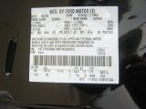2009 Ranger Color Code for Black - Color Code: UA