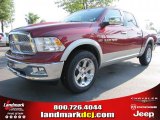 2011 Deep Cherry Red Crystal Pearl Dodge Ram 1500 Laramie Crew Cab #49514693