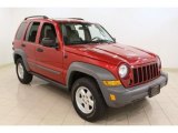 2005 Inferno Red Crystal Pearl Jeep Liberty Sport 4x4 #49515027
