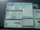 2011 Ford Edge Limited Window Sticker