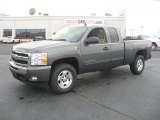 2011 Steel Green Metallic Chevrolet Silverado 1500 LT Extended Cab 4x4 #49566134
