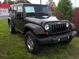 Black Jeep Wrangler Unlimited in 2011