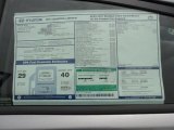 2011 Hyundai Elantra Limited Window Sticker