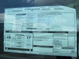 2011 Chevrolet Express 1500 AWD Cargo Van Window Sticker